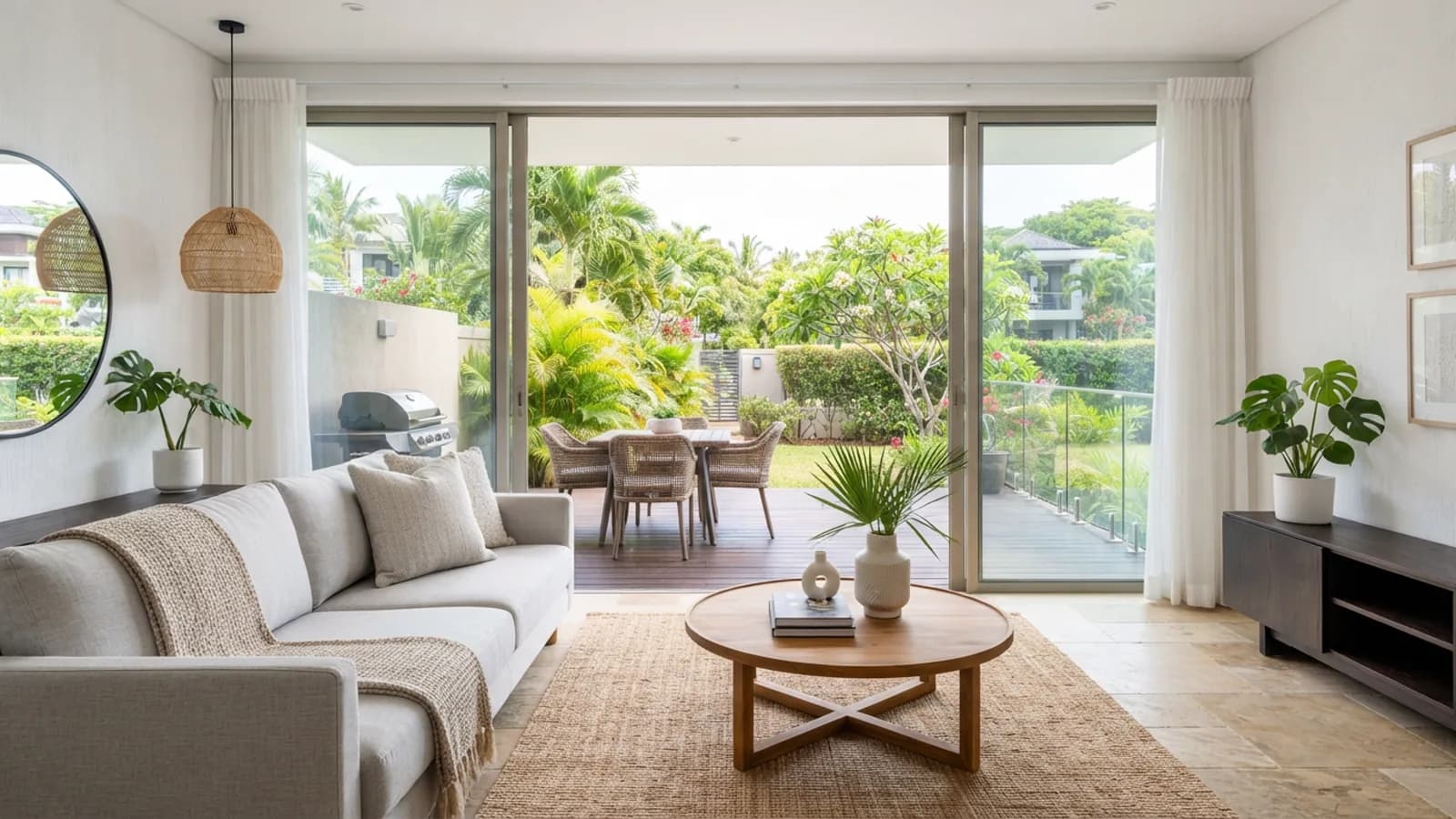 Holiday rental property in Mauritius prepared for guests